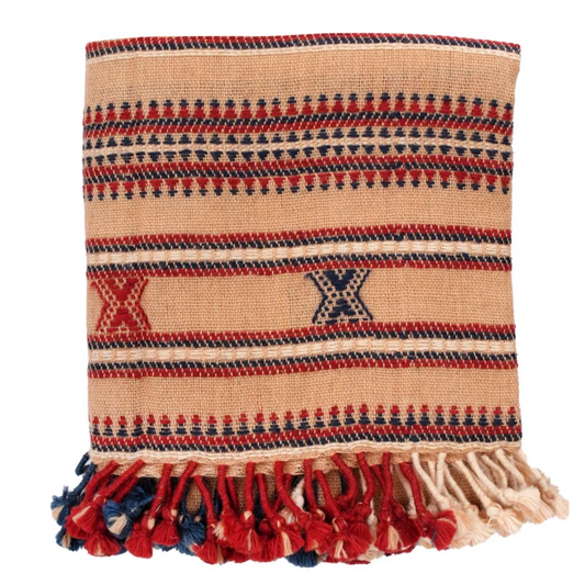 Handwoven Decorative Throw Blanket – Cozy Farmhouse Home Décor
