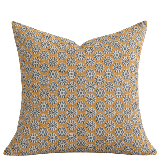 Yellow Pillow Cover – Spring Farmhouse Decorative Throw Pillow