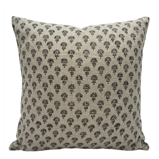 Boho Linen Pillow Cover – Farmhouse Decorative Throw Pillow