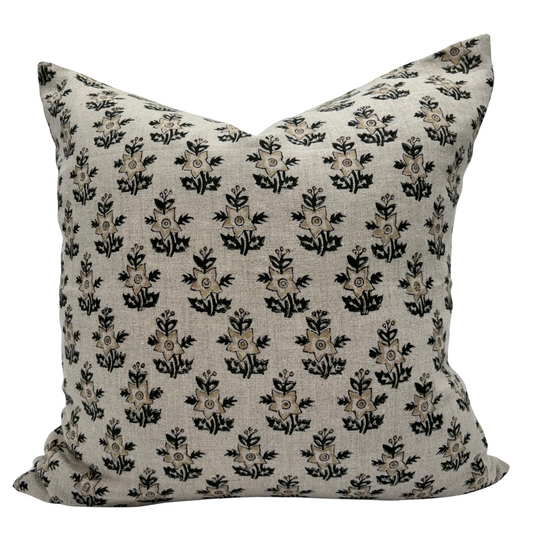 Floral Throw Pillow Cover – Cottage Farmhouse Decorative Pillow