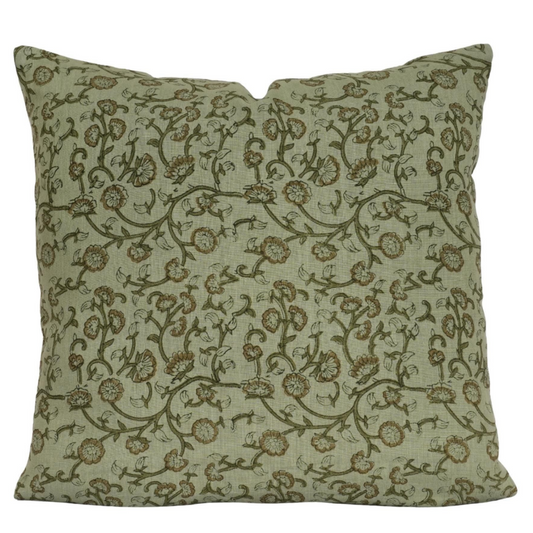 Floral Pillow Cover – Cottage Farmhouse Decorative Throw Pillow