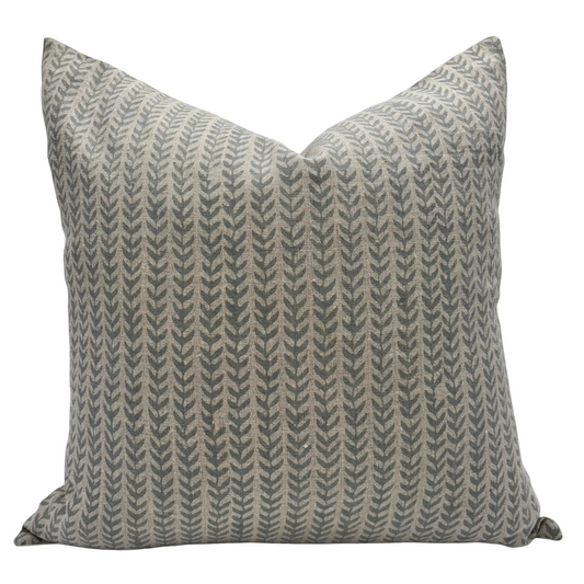 Gray Farmhouse Pillow Cover – Country Kitchen Decorative Accent Pillow