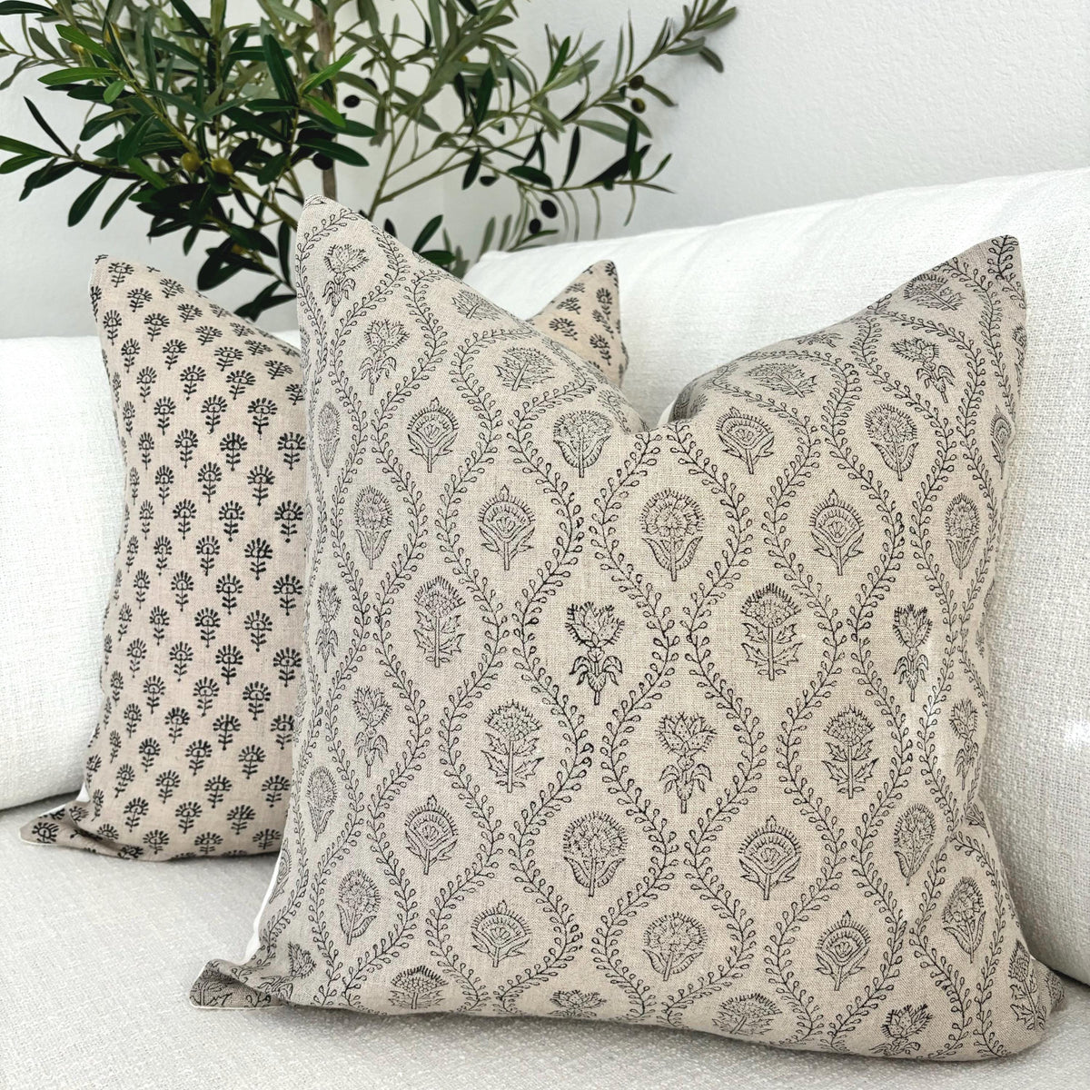 Floral Pillow Cover – Farmhouse Decorative Throw Pillow