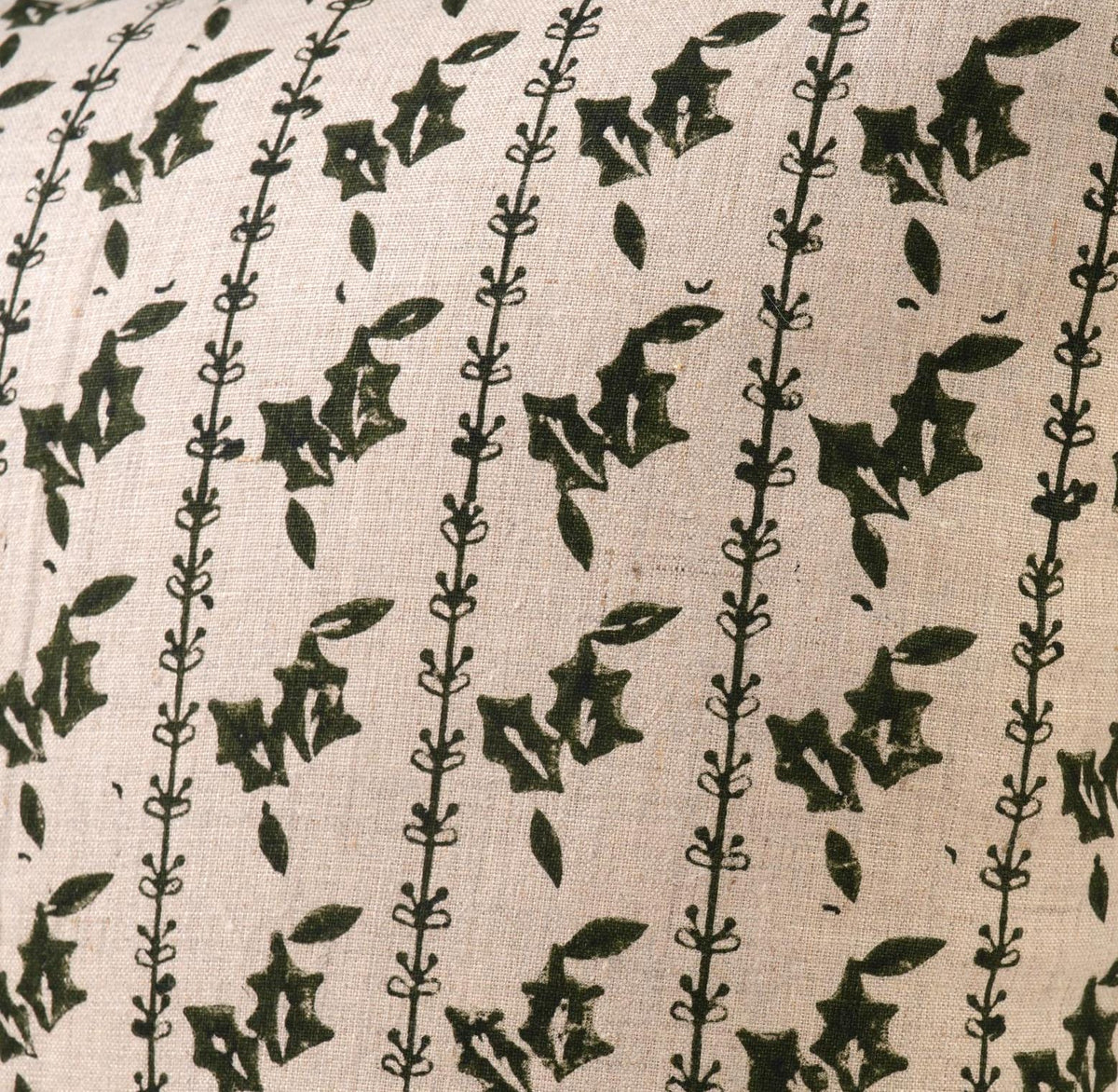 Christmas Holly Pillow Cover – Farmhouse Holiday Throw Pillow