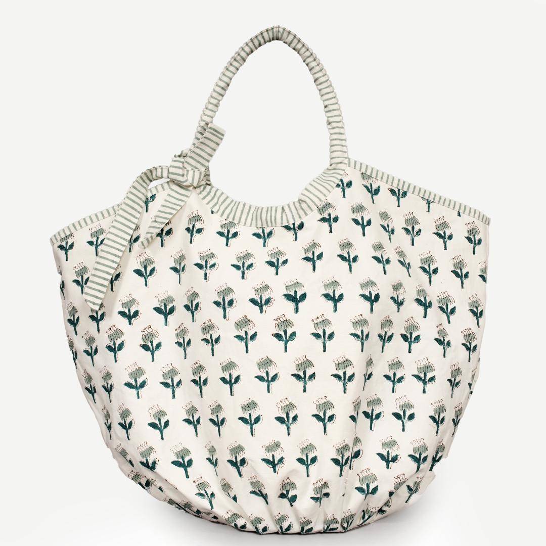 Blue Canvas Tote Bag – Summer Beach & Everyday Carryall