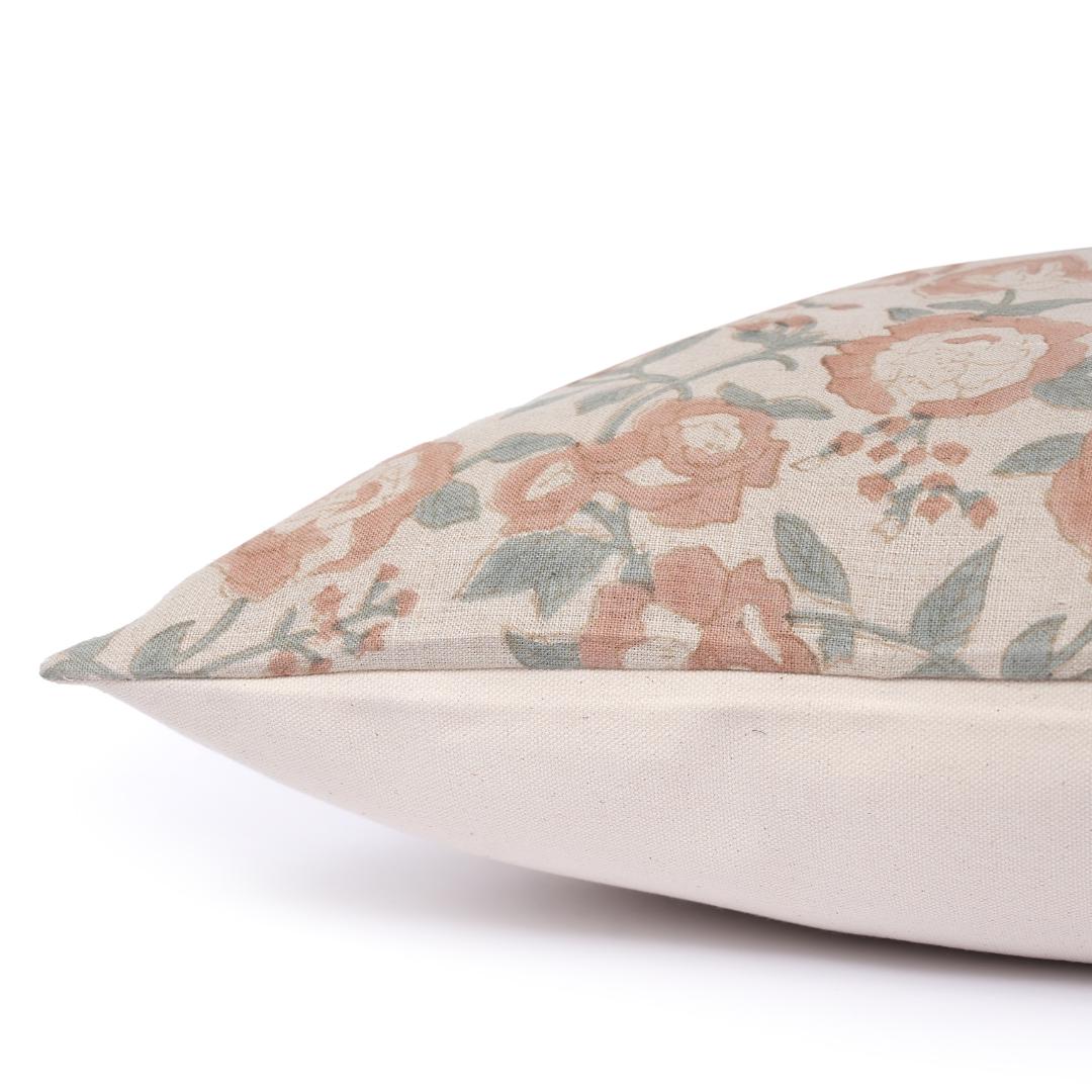 French Country Floral Pillow Cover – Cottage Farmhouse Throw Pillow