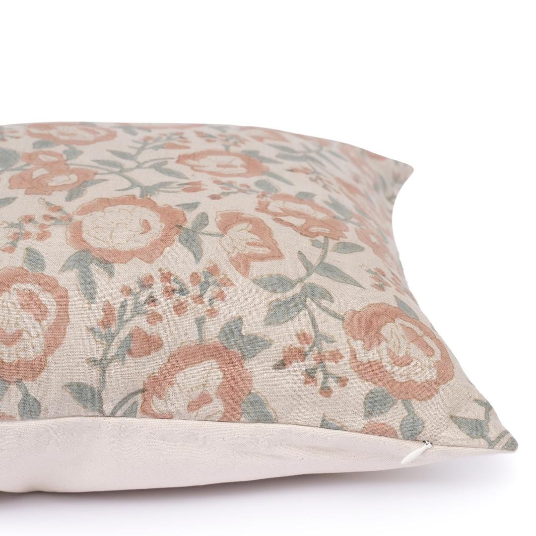 French Country Floral Pillow Cover – Cottage Farmhouse Throw Pillow