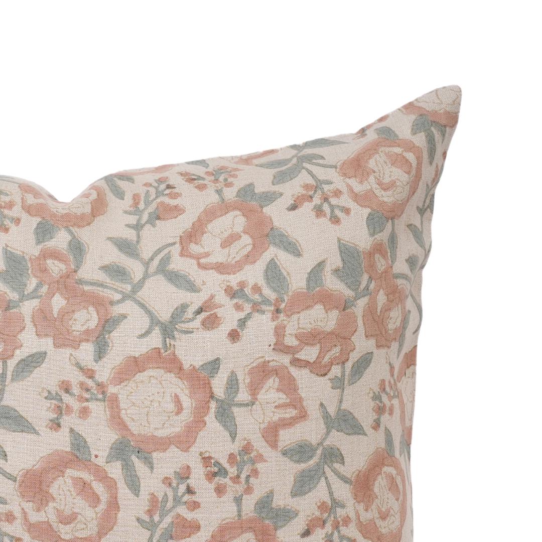 French Country Floral Pillow Cover – Cottage Farmhouse Throw Pillow
