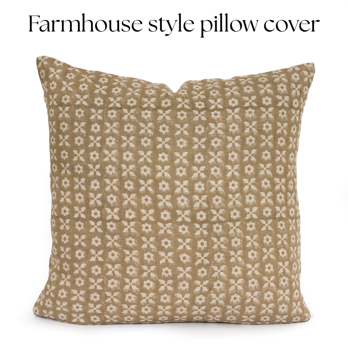 Floral Pillow Cover – Modern Rustic Farmhouse Throw Pillow