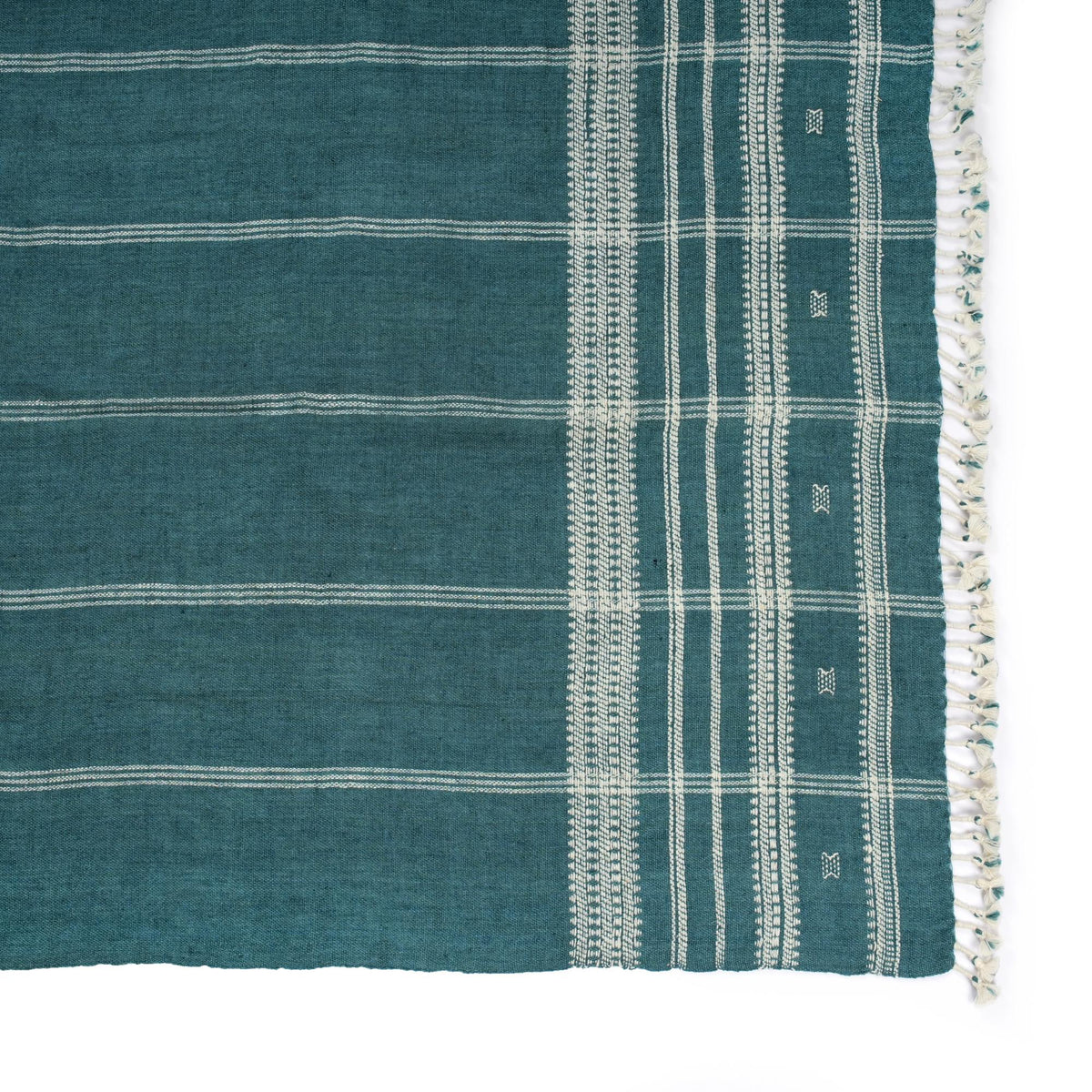 Handwoven Decorative Throw Blanket – Rustic Farmhouse Home Décor