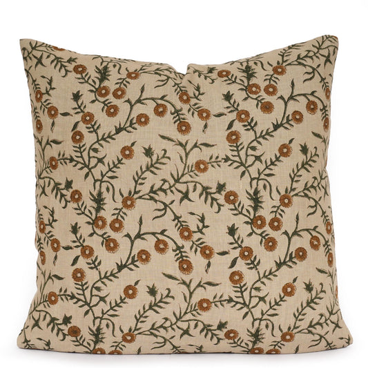 French Country Floral Pillow Cover – Cottage Farmhouse Throw Pillow