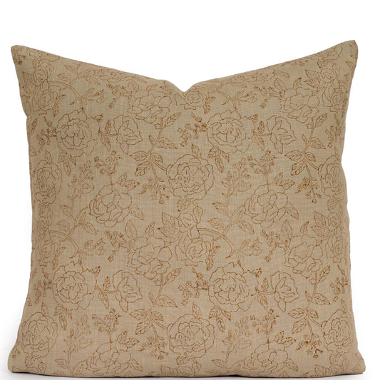 Floral Pillow Cover – Cottage Farmhouse Decorative Throw Pillow